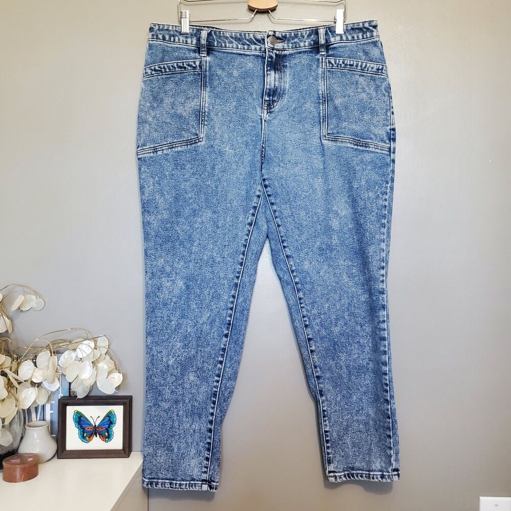 Lane Bryant Flex Magic Waistband Jeans Size 14 Mid-Rise Boyfriend Signature Fit